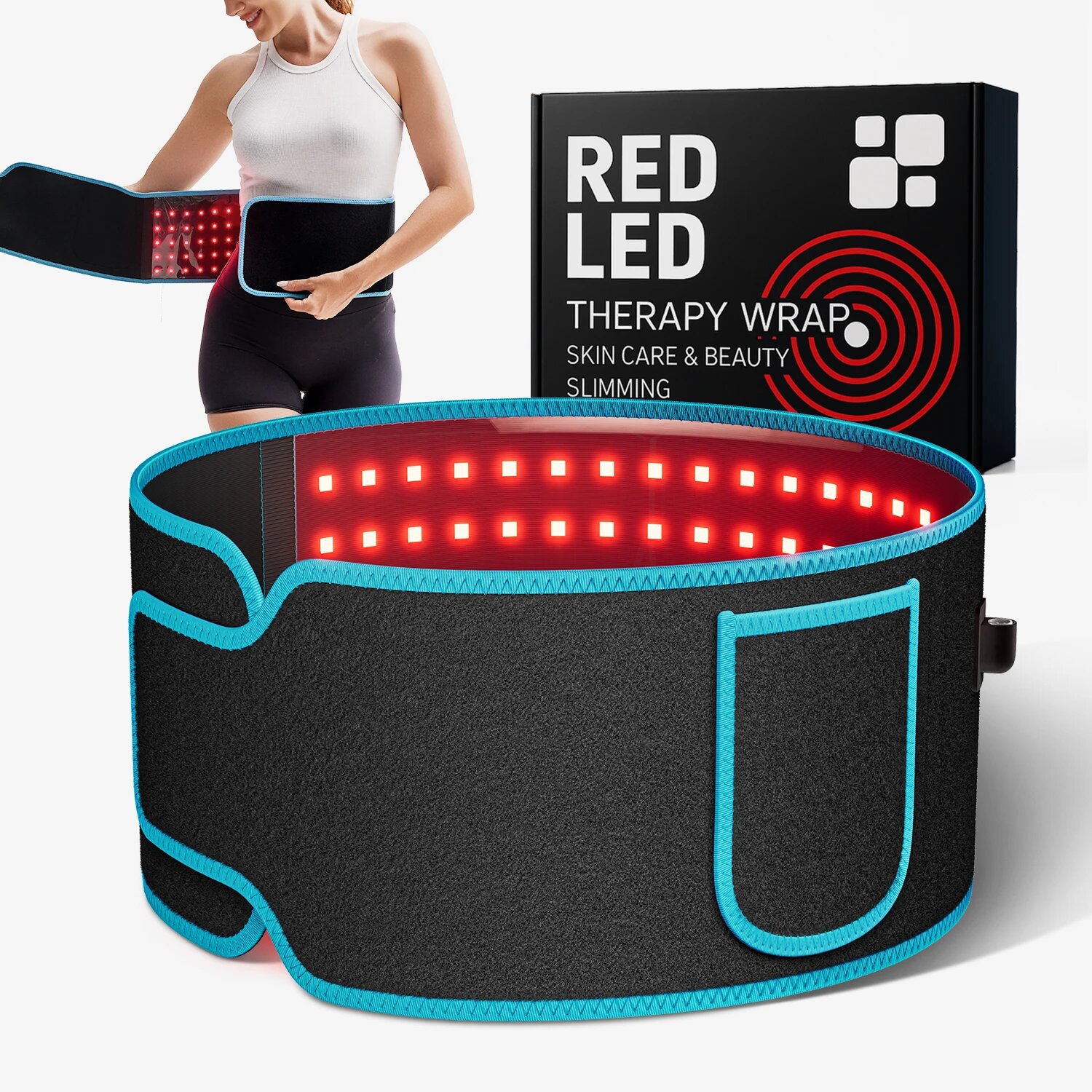 Heated Pad Electric - Rode & Infrarood Lichttherapie Band 850nm