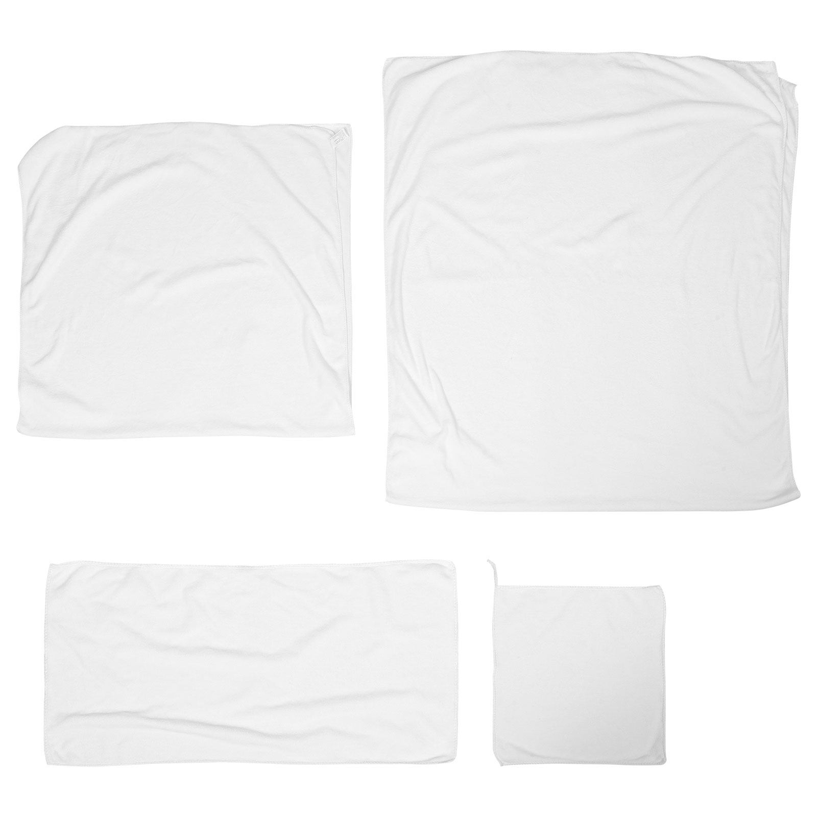 Home Textiles Towel Set - 4-delige set witte katoenen badhanddoeken, zacht,