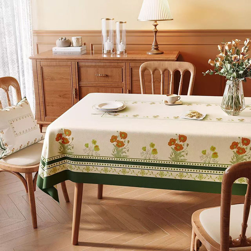 Home Textiles News - Amerikaanse pastorale PVC waterdichte tafelkleed van