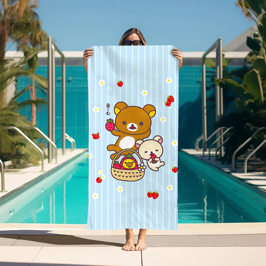 Home Textiles Towel Set - Grote badhanddoek Rilakkuma strandhanddoeken badkamer spa