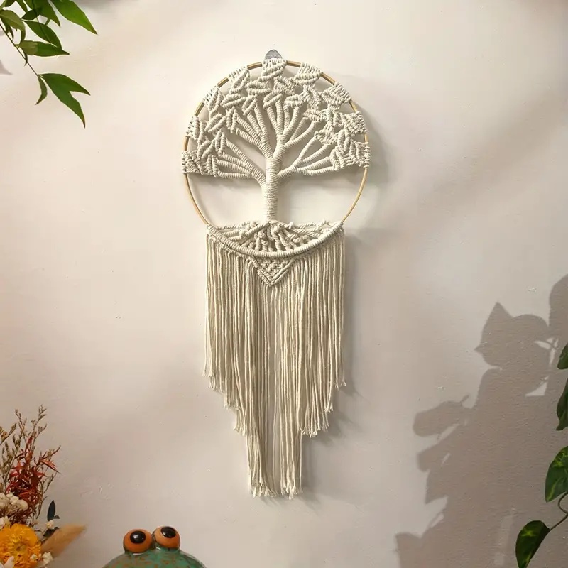 Levensboom Macrame muur opknop - Home Textiles Discount recensie en prijs