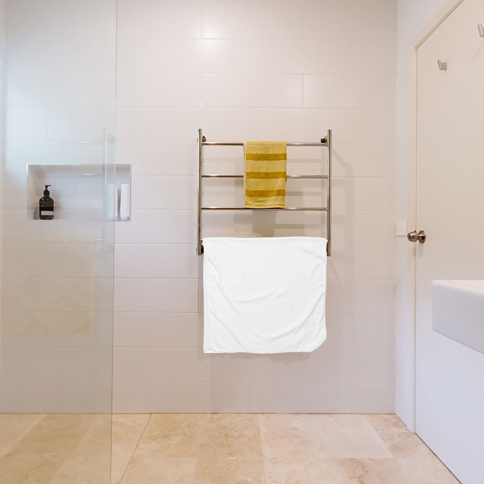 4-delige set witte katoenen ba - Home Textiles Towel Set recensie en prijs