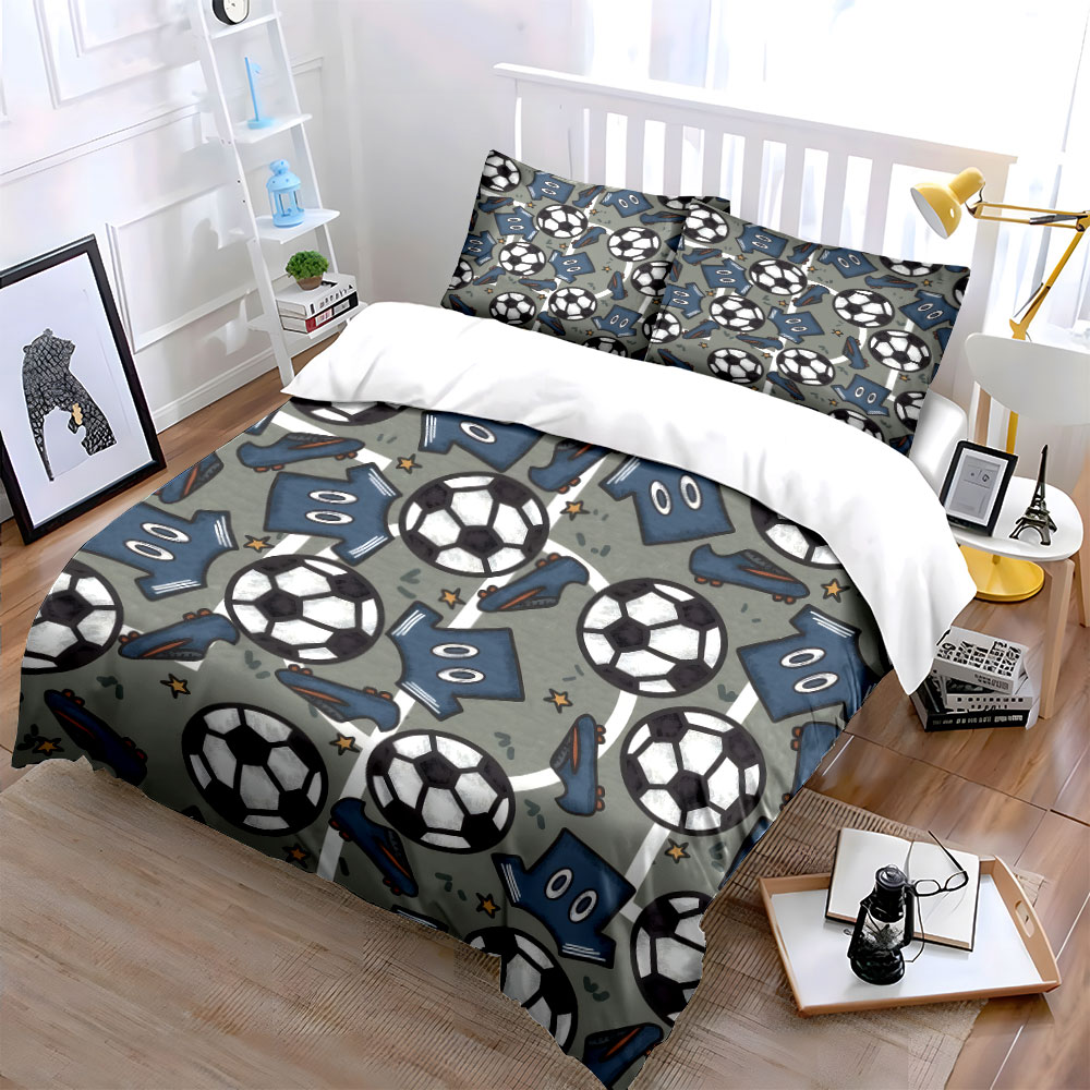 Cartoon voetbaltenue en balpat - Bed Sheet Microfiber recensie en prijs