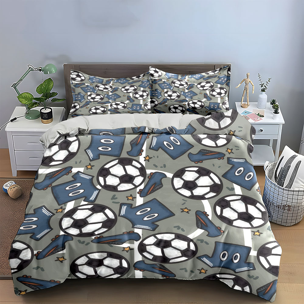 Cartoon voetbaltenue en balpat - Bed Sheet Microfiber recensie en prijs