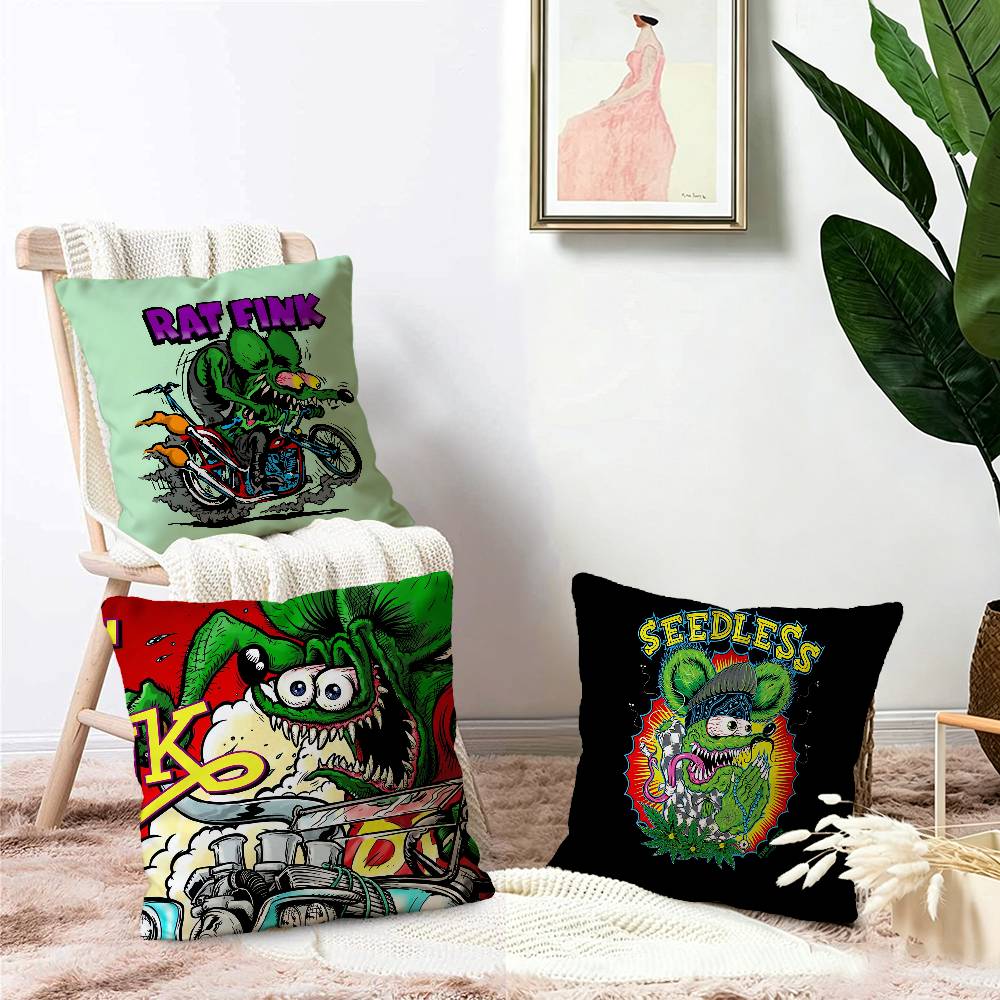 Rebellious RAT FINK Cartoon Ku - Home Textiles Throw recensie en prijs