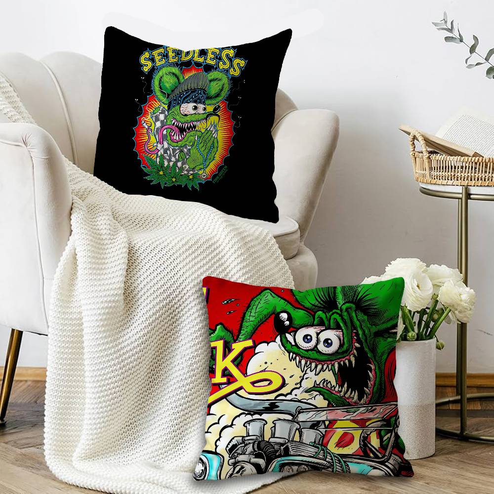 Rebellious RAT FINK Cartoon Ku - Home Textiles Throw recensie en prijs