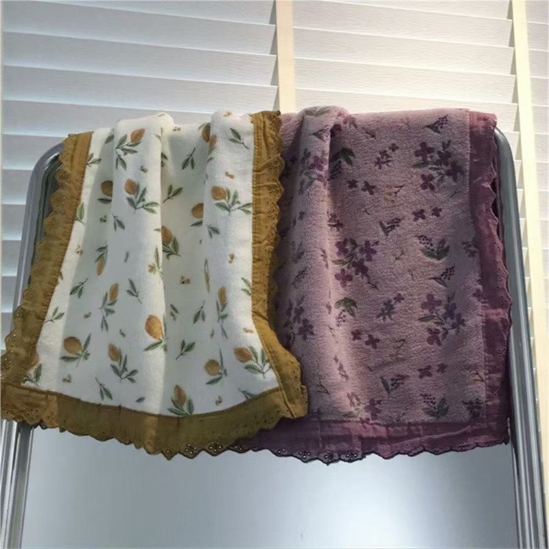 Handdoek in paarstijl met kant - Home Textiles Towel Set recensie en prijs