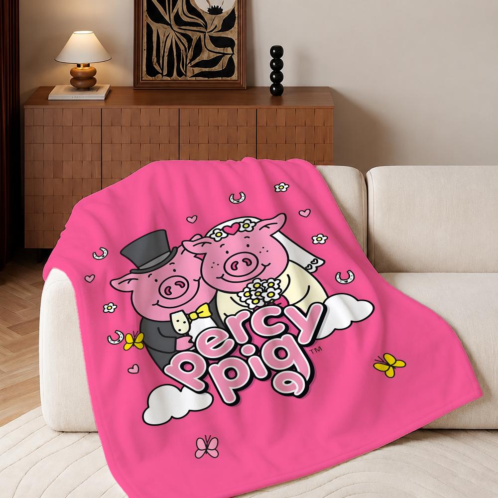 Percy Pig Pluche Flanellen Dek - Home Textiles Throw recensie en prijs