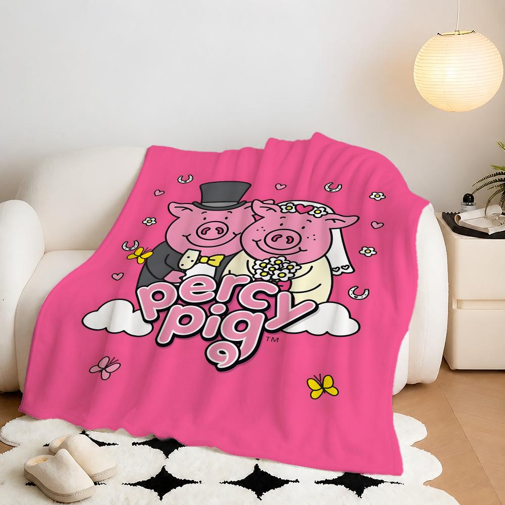 Percy Pig Pluche Flanellen Dek - Home Textiles Throw recensie en prijs