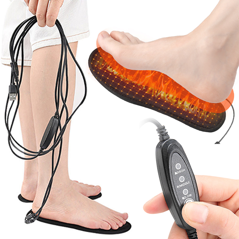 USB Verwarmde Inlegzolen Voete - Heated Pad Electric recensie en prijs
